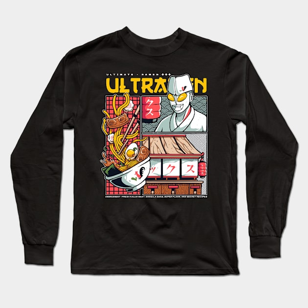 Ultramen Ultimate Ramen Long Sleeve T-Shirt by Rexgraphic